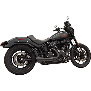 2-into-1 The Ripper Exhaust System with Megaphone Muffler - Short - Black - M8 Softail 1S75B