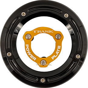 Derby Cover with Power Plate - Black/Gold - Kit - '17-'25 Harley-Davidson TM-0051-BK-GD