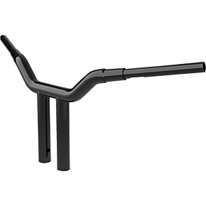 Handlebar - One-Piece Kagefighter - 12" x 1-1/2" - Black LA-7343-12B