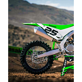 Body Kit - Green/White - Kawasaki - KX '24-'25 KAKIT231F@222