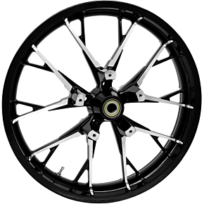 Coastal Moto Wheel - Marlin - Front - Dual Disc/No ABS - Black Cut - 21"x3.50" 3D-MAR213BC07