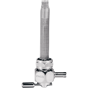 Pingel Fuel Valve - Oval Chrome - 22mm - Hex