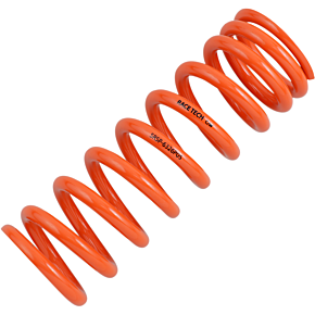 Race Tech Progressively Wound Shock Spring - Orange - P05 - Spring Rate 336 lbs/in