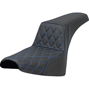 Step-Up Seat - Front Lattice Stitch - Blue Stitch - FXST/FXBB '18-'25 818-30-17201