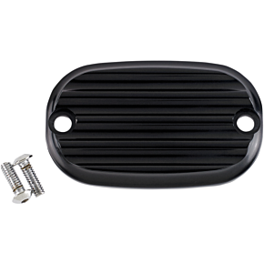 Joker Machine Master Cylinder Cover - Finned - Black 08-01-1