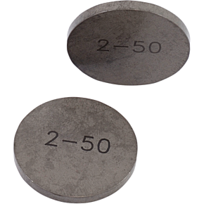 K and L Supply Valve Shim - 2.50/25mm - H/Y