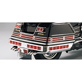 Parts Unlimited Saddlebag Lens Grille Set - Chrome - GL1500