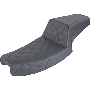Saddlemen Step Up Seat - Lattice Stitched - Dyna