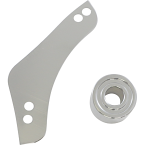 Replacement Breather Bolt Cover Plate - Inverted/Method/Clear Tear/Sidekick - Right - Chrome 600-055