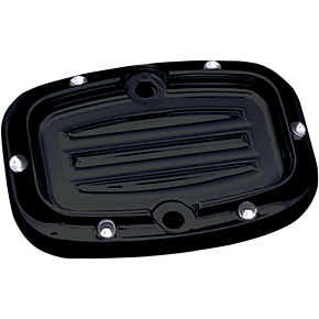 Rear Master Cylinder Cover - Dimpled - Black C1157-B