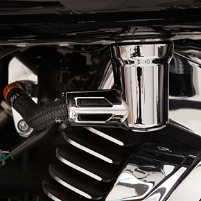 Ciro Fuel Line Fitting Cover - Chrome 73000
