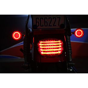 Custom Dynamics Taillight - without License Plate Illumination Window - Smoke PB-TL-LP-S