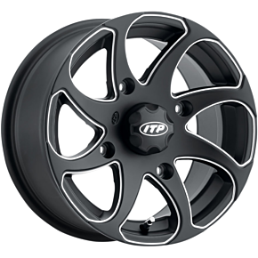Itp Wheel - Twister® - Directional - Front/Rear | Left - Milled Black - 14x7 - 4/110 - 5+2 1422326727BL