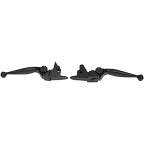 Powerstands Racing Lever Set - Journey - Harley Davidson - Black 12-00613-22