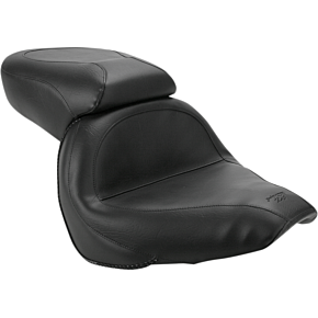 Seat - Vintage - Wide - Touring - Without Driver Backrest - One-Piece - Smooth - Black - VLX600 75794