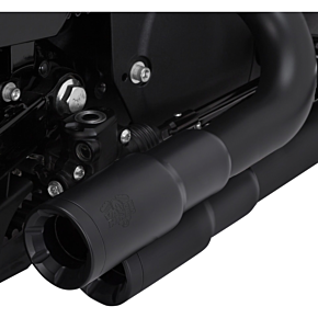 2-into-2 Mini Grenades Exhaust System - Black 46374