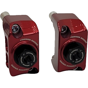 Captive Axle Block - Red - ZX4 DRCAX-205RD