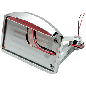 Side Mount Taillight/License Plate Mount - Flat Horizontal - Half-Moon 0906-6042