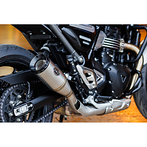 Grand National Slip-On Muffler - Stainless Steel - Speed 400 & Scrambler 400 550-1143