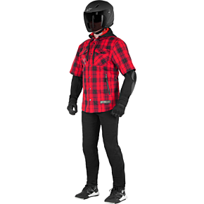 MO.ST.EQ Tartan Jacket - Red/Black - Medium 4300424-3136-M