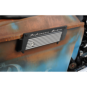 Performance Machine Pm Saddlebag Latch - Fluted - Contrast Cut™ 0200-2001-BM