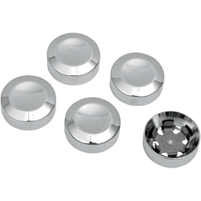 Rear Pulley Bolt Cover - Chrome 1201-0597