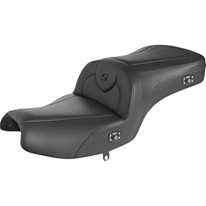 RoadSofa™ Seat - without Backrest - Black w/ Black Stitching - Heated - Challenger/Pursuit '20-'24 I20-06-187HCT
