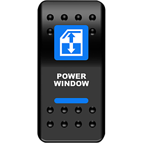 Rocker Switch - Power Window - Blue 2106-0573
