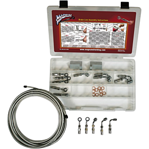 BYO Brake Line Basic Builder Kit - Chrome 399005