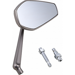 Mirror - Mini Stocker - Side View - Oval - Titanium - Right 13-169