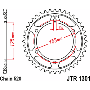 Rear Sprocket - 42 Tooth - Honda JTR1301.42