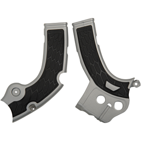Acerbis X-Grip Frame Guards - YZF - Silver/Black