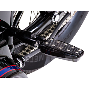Accutronix Rear Footpeg Mount - Black - FLHT '93+ FPMT501-B