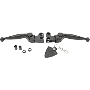 Powerstands Racing Lever Set - Journey - Harley Davidson - Black 12-00602-22