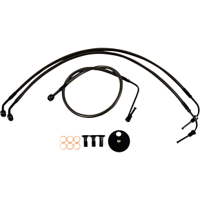 Brake Lines - 18" - 20" Ape Hanger Handlebars - Midnight LA-8154B19M