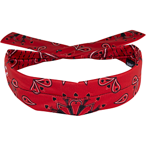 Polyester Cooldanna® - Red Paisley DP106