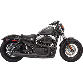 Mega Power Exhaust - Black - Short - '14-'21 XL with Mid/Forward Controls 1X32RB