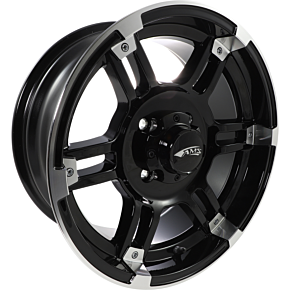 Wheel - Roll'n 104 - Front/Rear - Machined Black - 15x7 - 4/110 - 5+2 5702-031AB