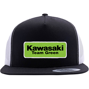 Kawasaki Team Green Hat - Black/White 22-86102