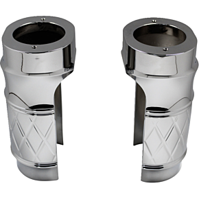 Fork Slider Covers - Platinum-Cut - Chrome TC-WT963