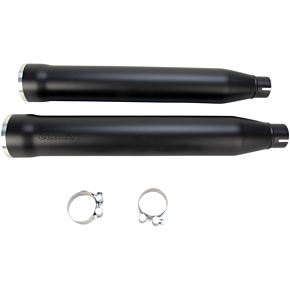Cobra 3" RPT Mufflers for '07-'17 Softail - Black 6053B