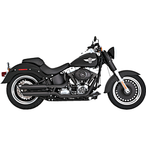 Twin Slash 3" Slip-On Mufflers - Black 46844