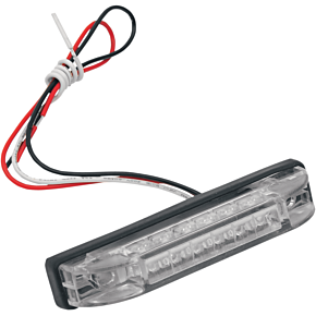 4" Rectangle LED Light - Clear Lens - Red LED BL-TLEDR