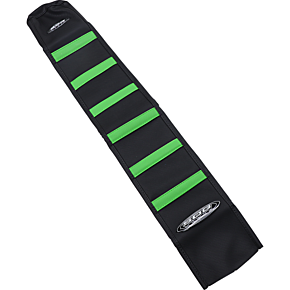 6-Ribbed Seat Cover - Green Ribs/Black Top/Black Sides 95960GK