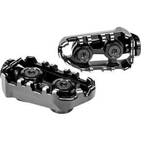 Tech-X Enduro Footpeg - Driver - Black RGK-121-UF35-SET-B