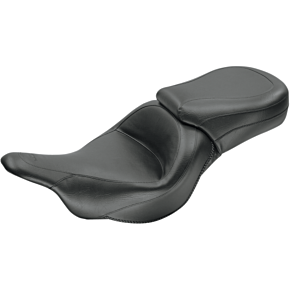 Seat - Vintage - Wide - Touring - Without Driver Backrest - One-Piece - Smooth - Black - Vulcan 76601