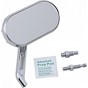 Mirror - Sidekick - Side View - Oval - Chrome - Right 510-003