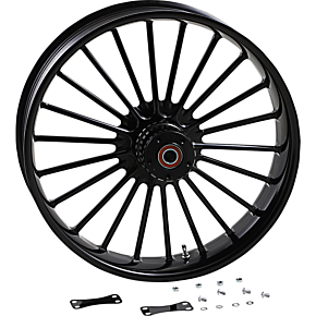 Rc Components Illusion Front Wheel - Dual Disc/No ABS - Black - 21"x3.50" 0321350-126B