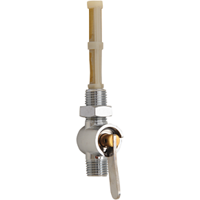 Petcock with Filter and Locknut - 1/4" X 1/4" 43-67184
