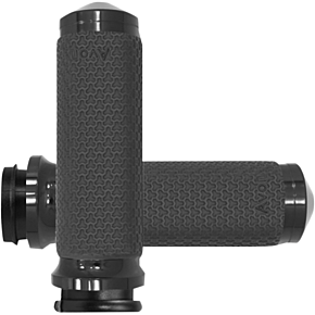 Grips - Memory Foam - Medium - TBW - Black MF-63A-ANO-FLY